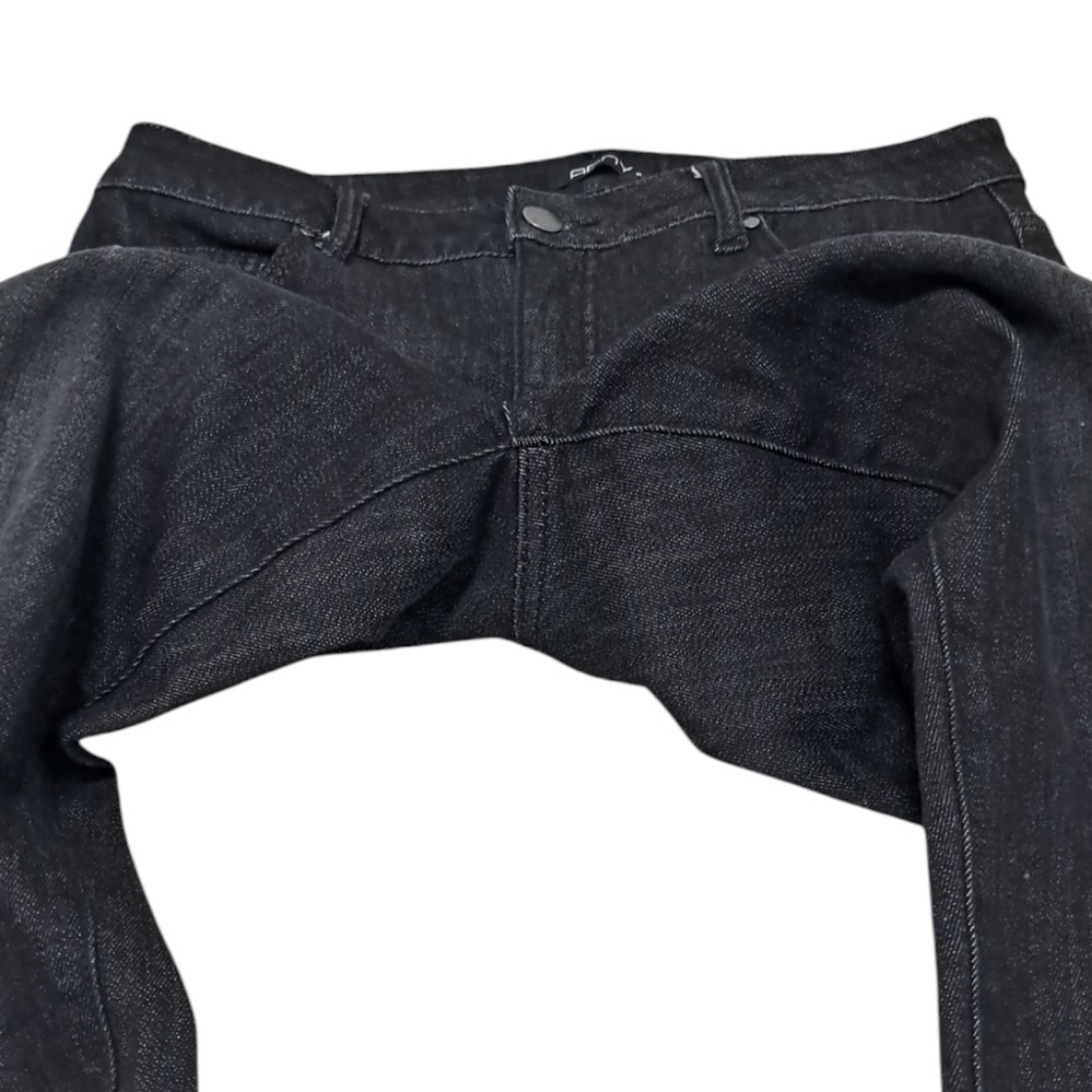 AP. NY Liberty Asymmetric Raw Hem Black Jeans Women’s 8 Cropped Slim - Picture 11 of 16